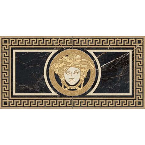 versace nero mattonella|versace bathroom tiles.